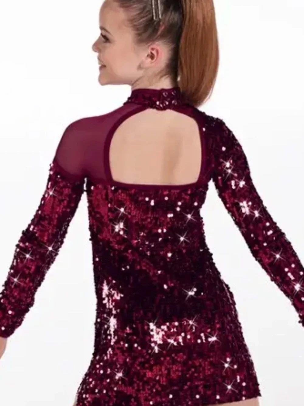 NEW! Weissman Style# 17513 Ultra Sparkle long sleeve shift dress Size:MC